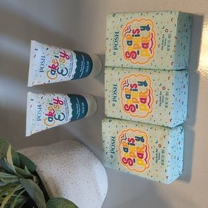 Perfectly Posh Soap-rise Party Bath Bar Cake It Easy Face Mask Lot